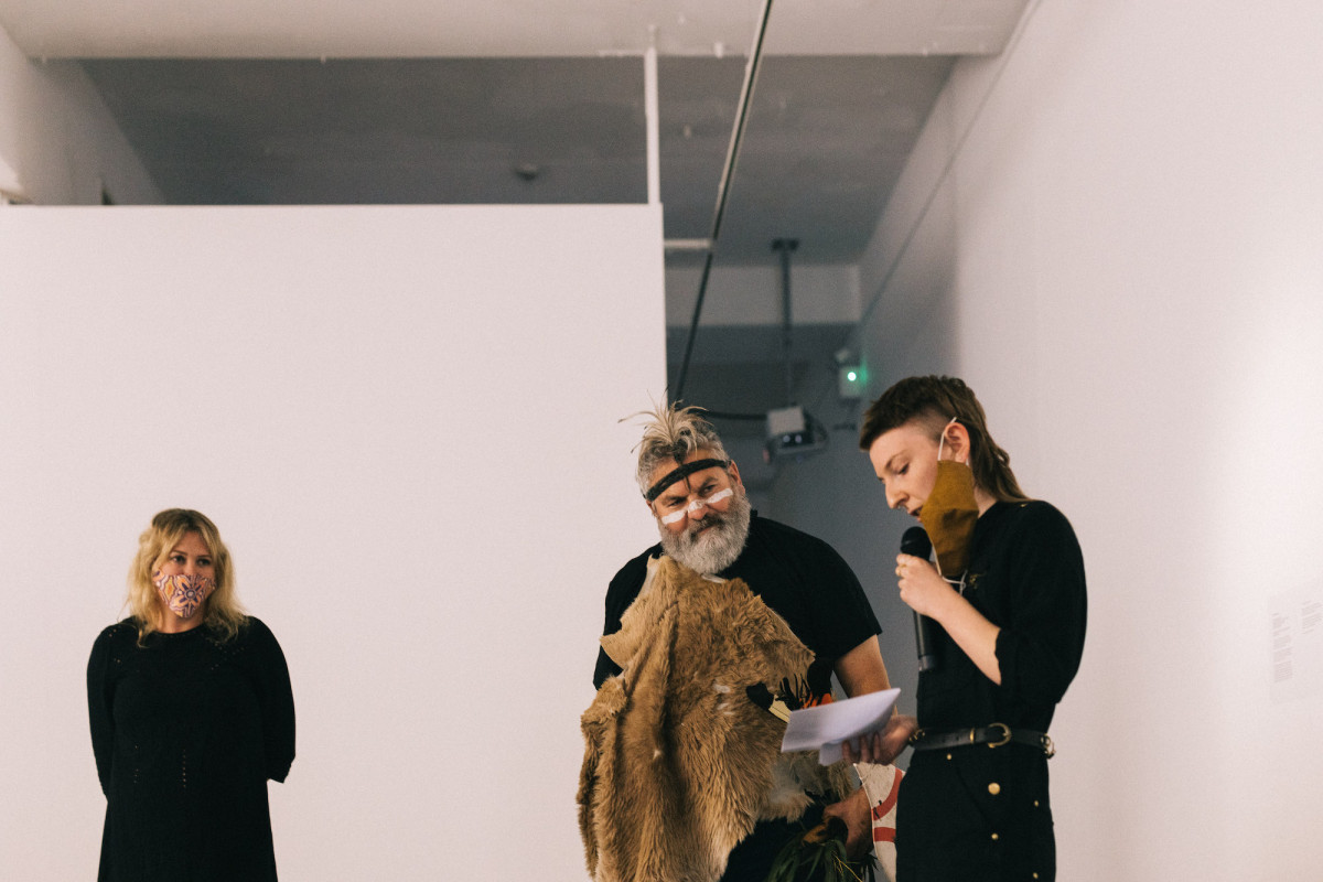 Welcome to Country in the gallery.